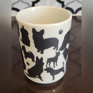 3" Dog Lovers Black White Mug